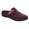 Pantoffel ROHDE "BARI", Damen, Gr. 38, rot (weinrot), Filz, meliert, klassisch, Schuhe, Hausschuh, Clog mit Klettverschluss-Riemchen