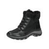 Schnürstiefelette CAPRICE "Caprice Stiefelette Leder/Textil", Damen, Gr. 41, schwarz, Leder, Textil, casual, Schuhe
