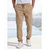 Jogger Pants JOHN DEVIN "- elastische Cordhose im Jogg Pants Style", Herren, Gr. L (52/54), N-Gr, braun (camel), Cord, Obermaterial: 98% Baumwolle, 2% Elasthan, casual, bequem lang, Hosen, auch in großen Größen