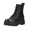 Schnürstiefelette REPLAY "Replay Stiefelette Lederimitat", Damen, Gr. 37, schwarz, Lederimitat, casual, Schuhe