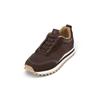 Sneaker MARC O'POLO "aus Veloursleder und Neopren", Damen, Gr. 40, braun (schwarz earth), Obermaterial: 89% Leder (Rind), 11% Polyurethan, unifarben, Schuhe