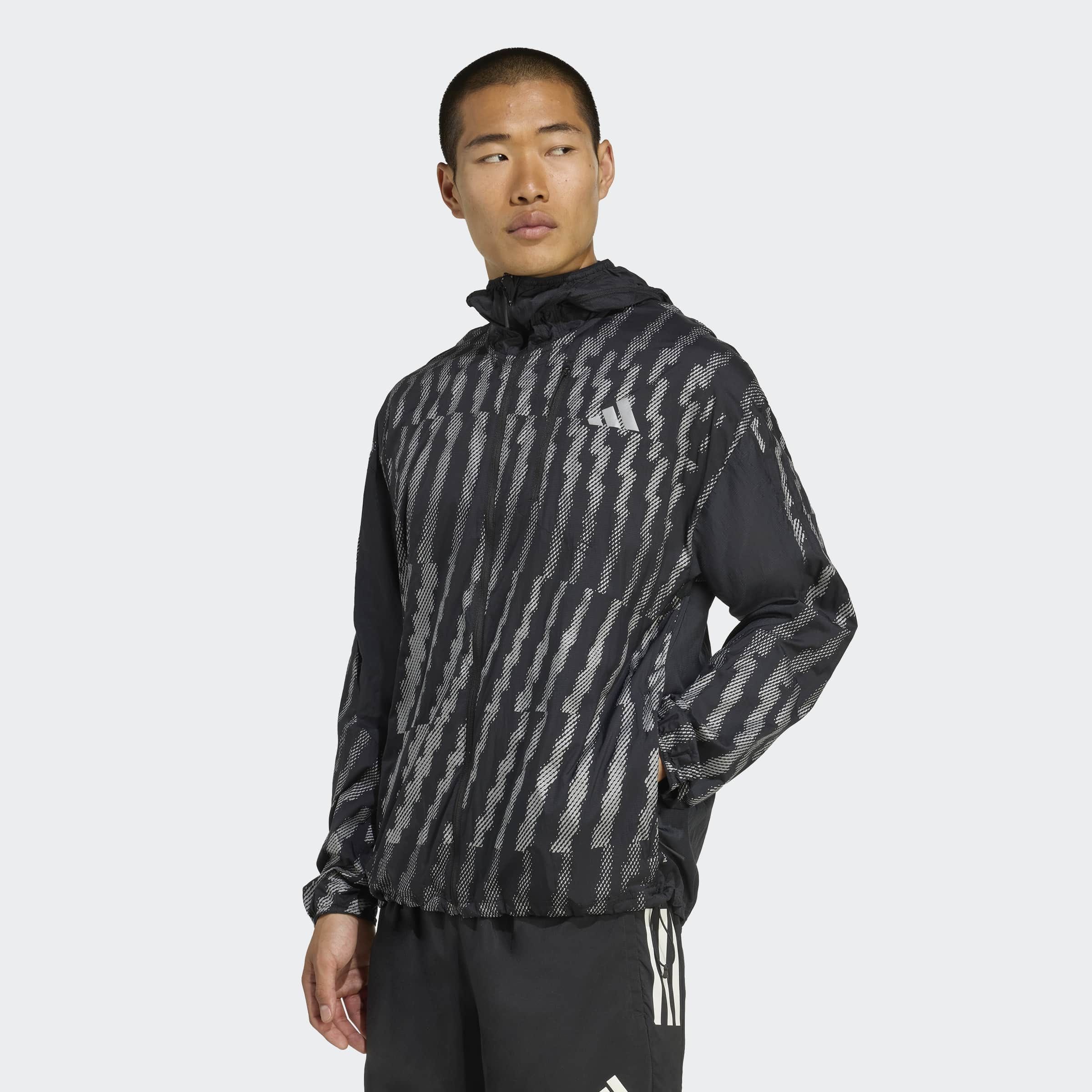 Laufjacke ADIDAS PERFORMANCE "adi365 HVISJK M", Herren, Gr. M, schwarz (schwarz, reflective silber), Obermaterial: 100% Polyamid, Jacken