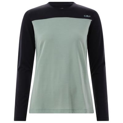 CMP - Women's Kildar T-Shirt - Merinolongsleeve Gr 46 türkis/schwarz Image
