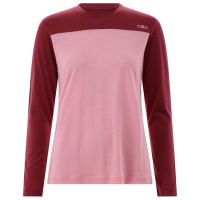CMP - Women's Kildar T-Shirt - Merinolongsleeve Gr 40 rosa/rot Image