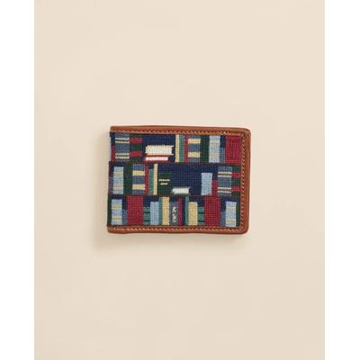 Brooks Brothers Men's Smathers & Branson Needlepoint Bookshelf Wallet