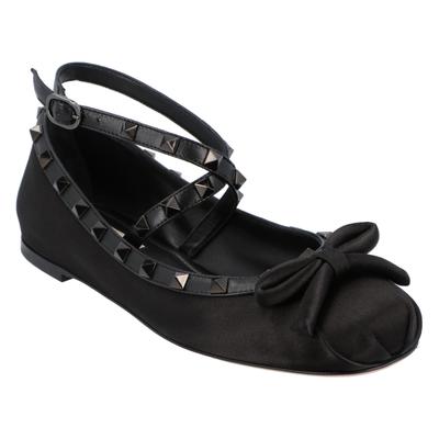 Valentino Rockstud Ballerinas Schwarz Image