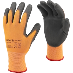 Arbeitshandschuhe, Polyester, PU für Touchscreen Gr. 10/XL Image