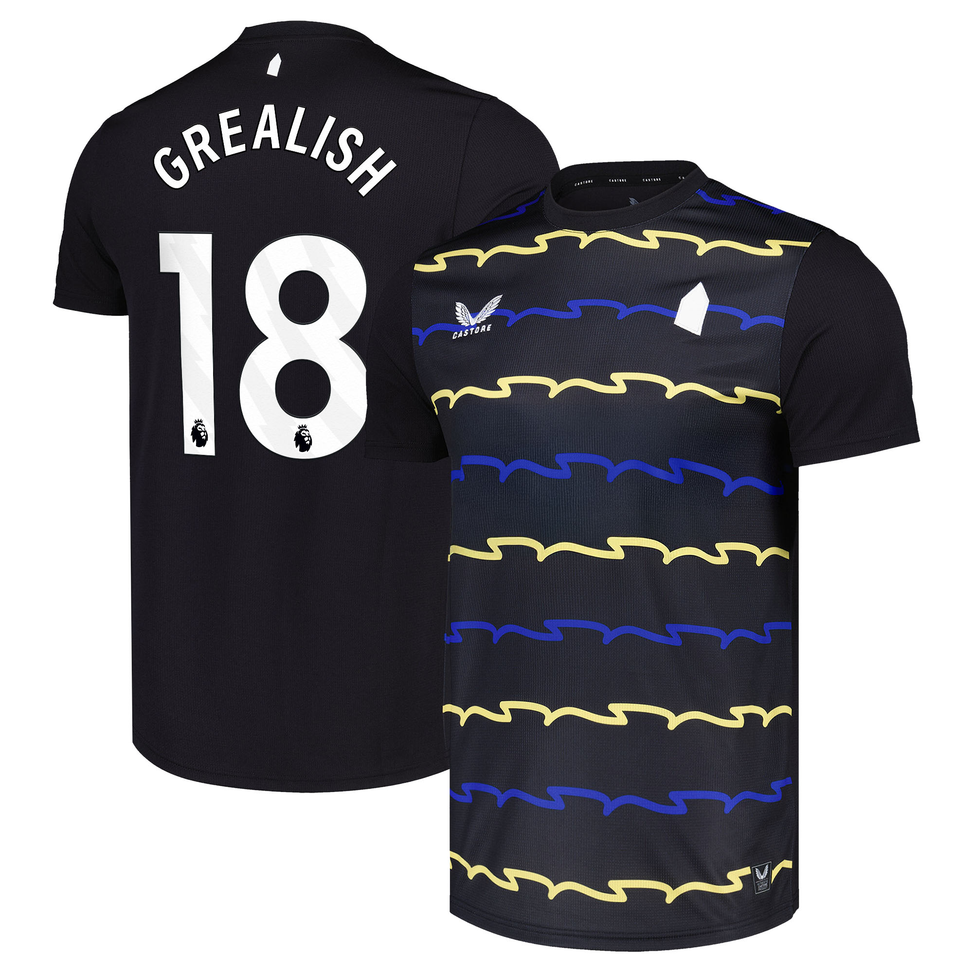 Everton Castore Ausweichtrikot 2025-26 - Nicht gesponsert mit Aufdruck Grealish 18 Image