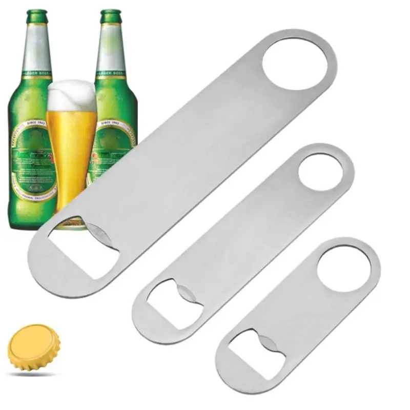 Mini langlebiger Bierflaschen öffner Edelstahl Flat Speed Flaschen verschluss öffner Image