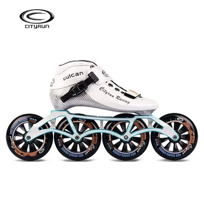 CITYRUN PRO Vulcan Speed Skates Patines Kids 30-37 Adults 37-45 Professional 6-Layers Carbon Fiber Inline Skates Sneaker