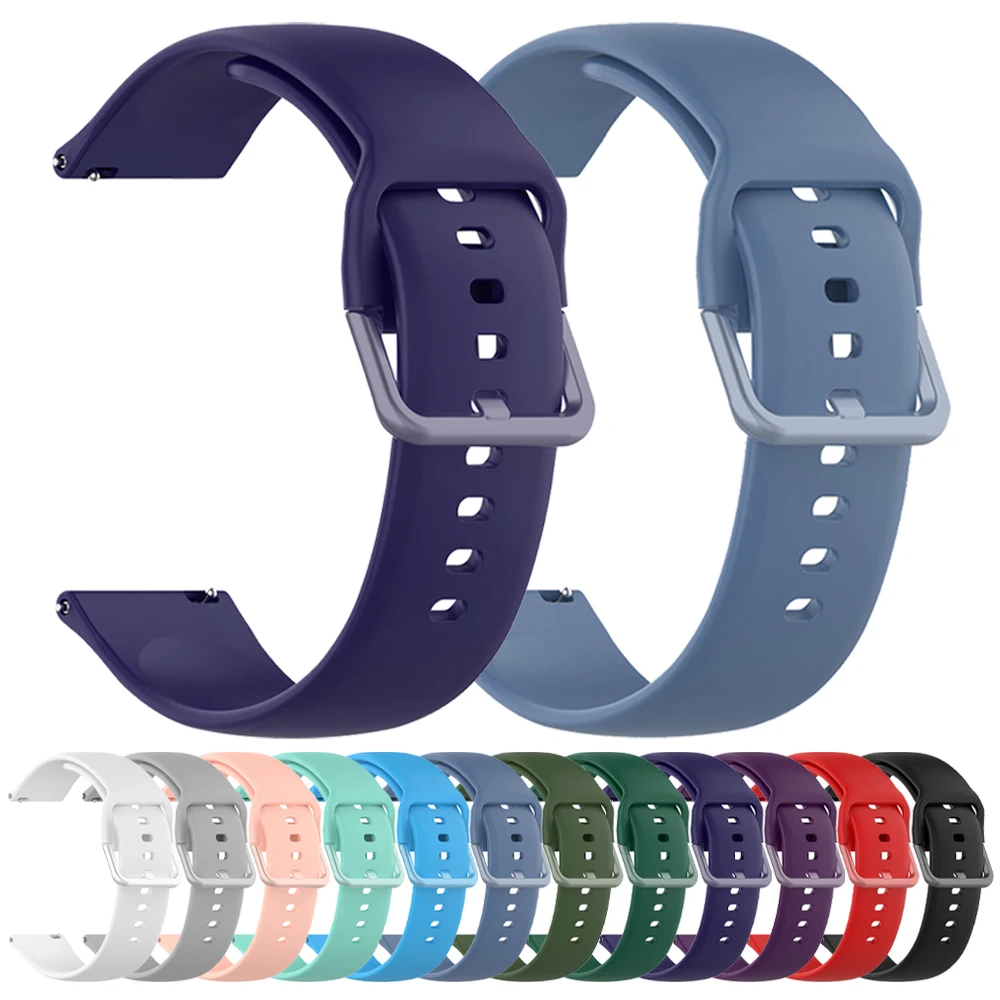 Silikonarmband für Samsung Galaxy Watch 7 6 5 4 44 mm 40 mm Pro 45 mm Sport 20 mm 22 mm Armband Galaxy Watch6 4/Gear S3 Classic Band Image
