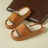 Hanf Casual Damen Hausschuhe Hause Frühling Sommer Luxus Designer Frau Schuhe Flache Mode Indoor Schuhe Elegante Plattform Rutschen