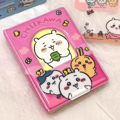 Cute Cartoon 3 Inch Polaroid Photo Album Chiikawa Chiikawa Storage Book One Palace Grid Card Book Mini Photo Card Storage Book
