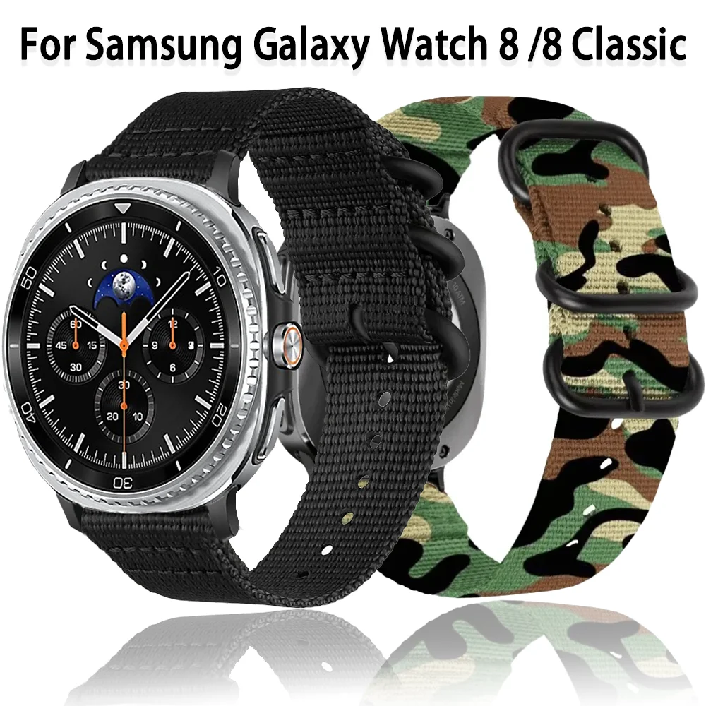 Nylon-Schlaufenarmband für Samsung Galaxy Watch 8 44 mm 40 mm 8 Classic 46 mm Sportarmband für Galaxy Watch Ultra 2025 47 mm Armband Image