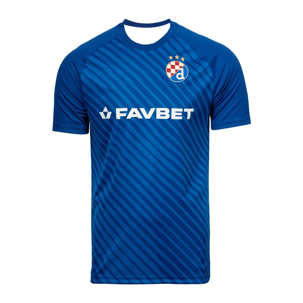 2025 Mens Dinamo Zagreb Short Sleeve Football Shirt Youth Sportwear Oversized Training Soccer Uniform Breathable Unisex Jersey