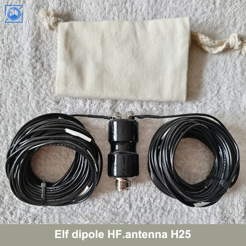 Elf Dipol HF Antenne H25 5–50 MHz tragbare Dipol-Kurzwellenantenne 25 W horizontale bipolare Antenne Image