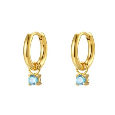 Hey Happiness - Creolen mit funkelnden Regenbogen-Edelsteinen aus Edelstahl Ohrringe 1 pair Damen (39.89 € / ) Image