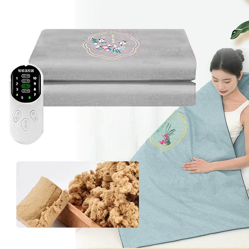 Elektrische Heizung Moxibustion Matratze Temperaturregelung Wellness Heizung Yoga Matte Ganzkörper Moxa Therapeutische Wärme Pad Decke