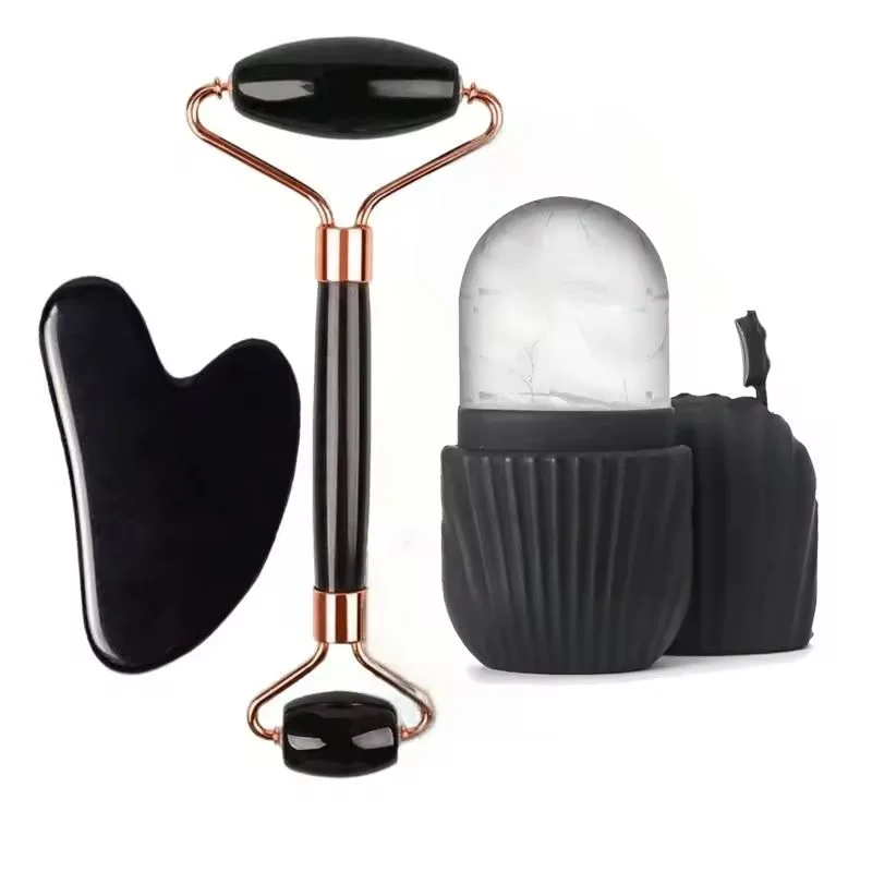 1/2/3 Stück Ice Face Roller Gesichtspflege Ice Roller Set, Gesichtsroller GuaSha FaceTool Set, Gesichtsmassage Roller Lifting Contouring Image