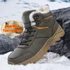 Stiefel Mit Fell Plus Größe 39-48 Wandern Männer Nicht-slip Outdoor Turnschuhe High Top Warme Schuhe Super warme Winter Schnee