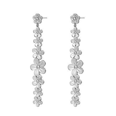 Hey Happiness - Gänseblümchen-Kaskade Drop-Ohrringe aus Edelstahl 1 pair Silber Damen (49.2 € / ) Image