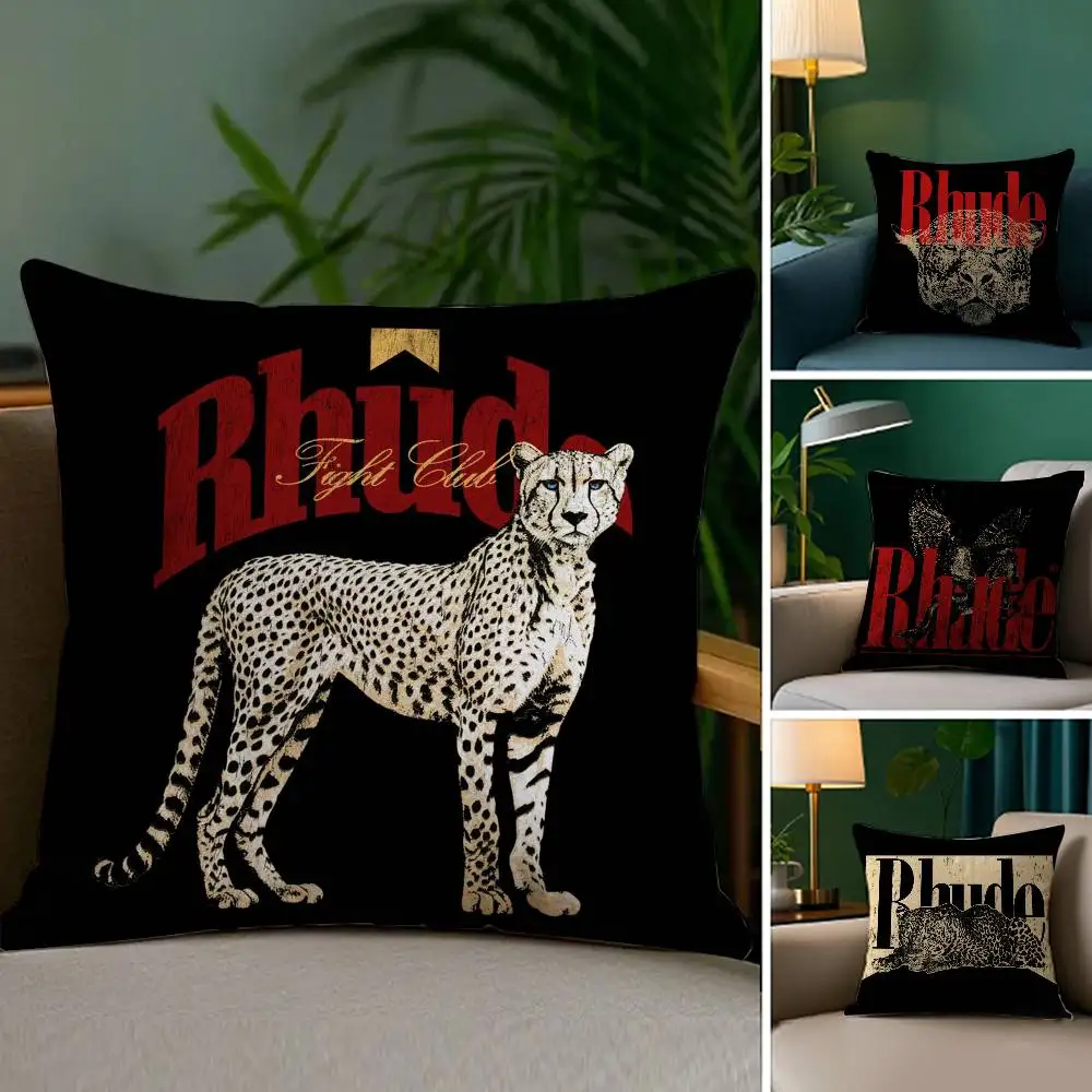 Modemarke R_RHUDEs Kissenbezug, Plüschstoff, weich, doppelseitig bedruckt, Sofa-Kissenbezug, Dekokissenbezüge Image
