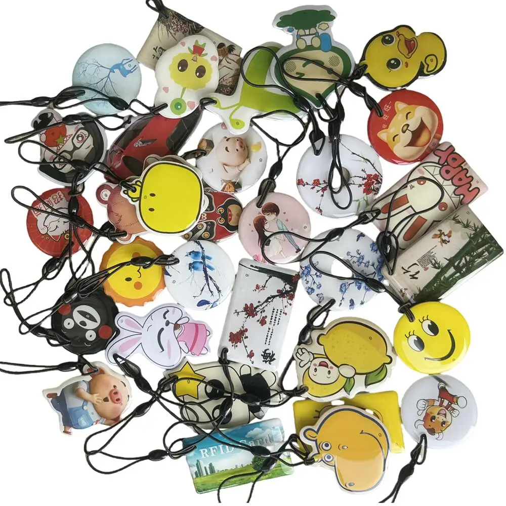 T5577 EM4305 5200 wiederbeschreibbarer 125-kHz-RFID-Tag, beschreibbar, umschreiben, Duplikat-Kopie, EM4100-Karten-Schlüsselanhänger, Proximity-ID-Token-Schlüsselanhänger Image