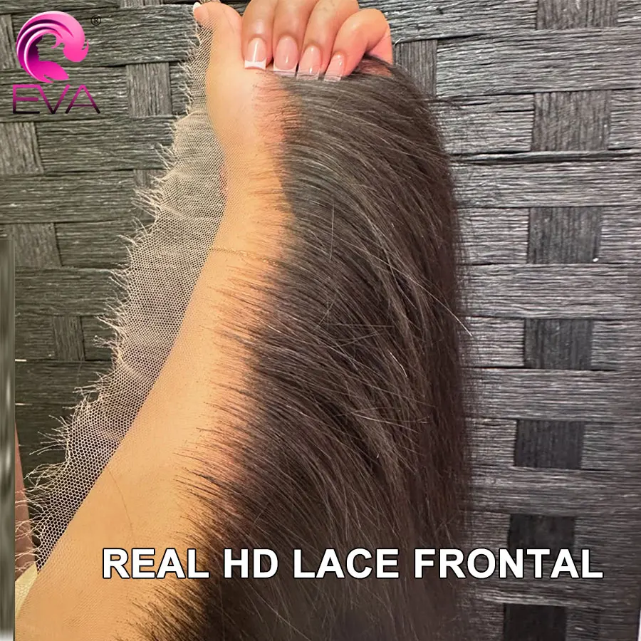 13x6 HD Lace Frontal Skinlike Real HD Lace Vorgezupfter Haaransatz 5x5 HD-Spitzenverschluss Brasilianischer Haarverschluss Glatt & Körperwelle Image