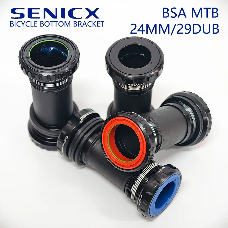 SENICX BSA-Innenlager mit Gewinde 73 mm – Hybrid-Keramiklager für 24 mm HollowTech II und SRAM DUB-Kurbeln | MTB Fahrrad BB Image