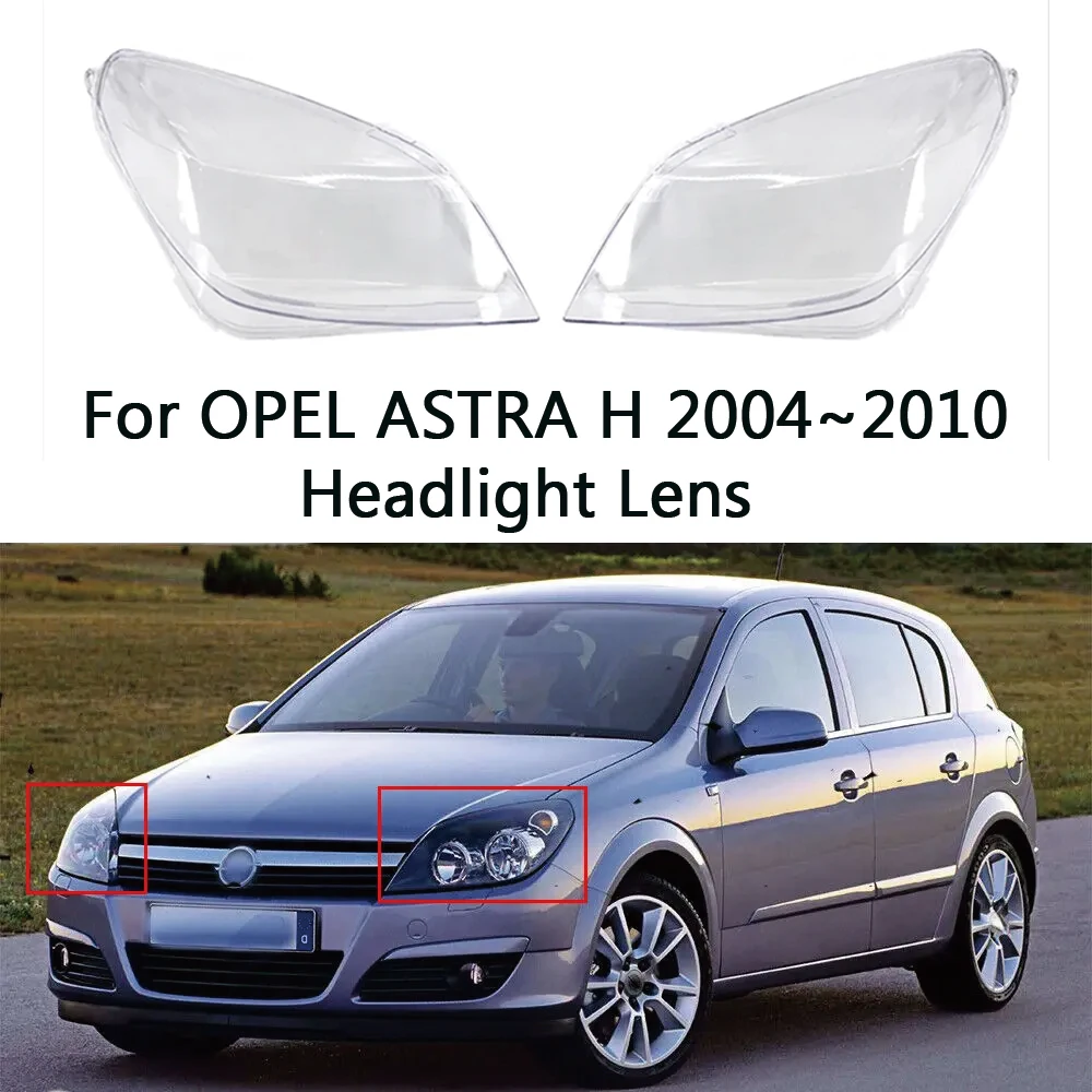 Für OPEL ASTRA H 2004 2005 2006 2007-2010 vorne Auto Scheinwerfer Abdeckung Objektiv Shell Lampe Abdeckung Lampenschirm Scheinwerfer gehäuse Image