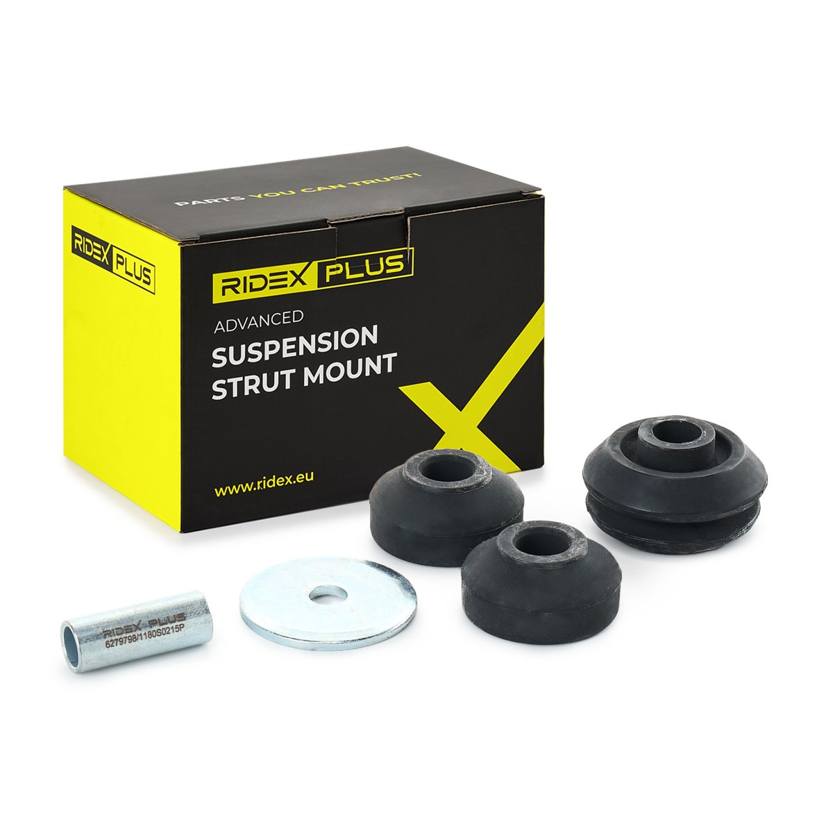 RIDEX PLUS Federbeinstützlager HYUNDAI,TOYOTA,PEUGEOT 1180S0215P 5533528000,4695030,MB910887 Domlager,Federbeinstützlager,Federbeinlager,Stützlager Image