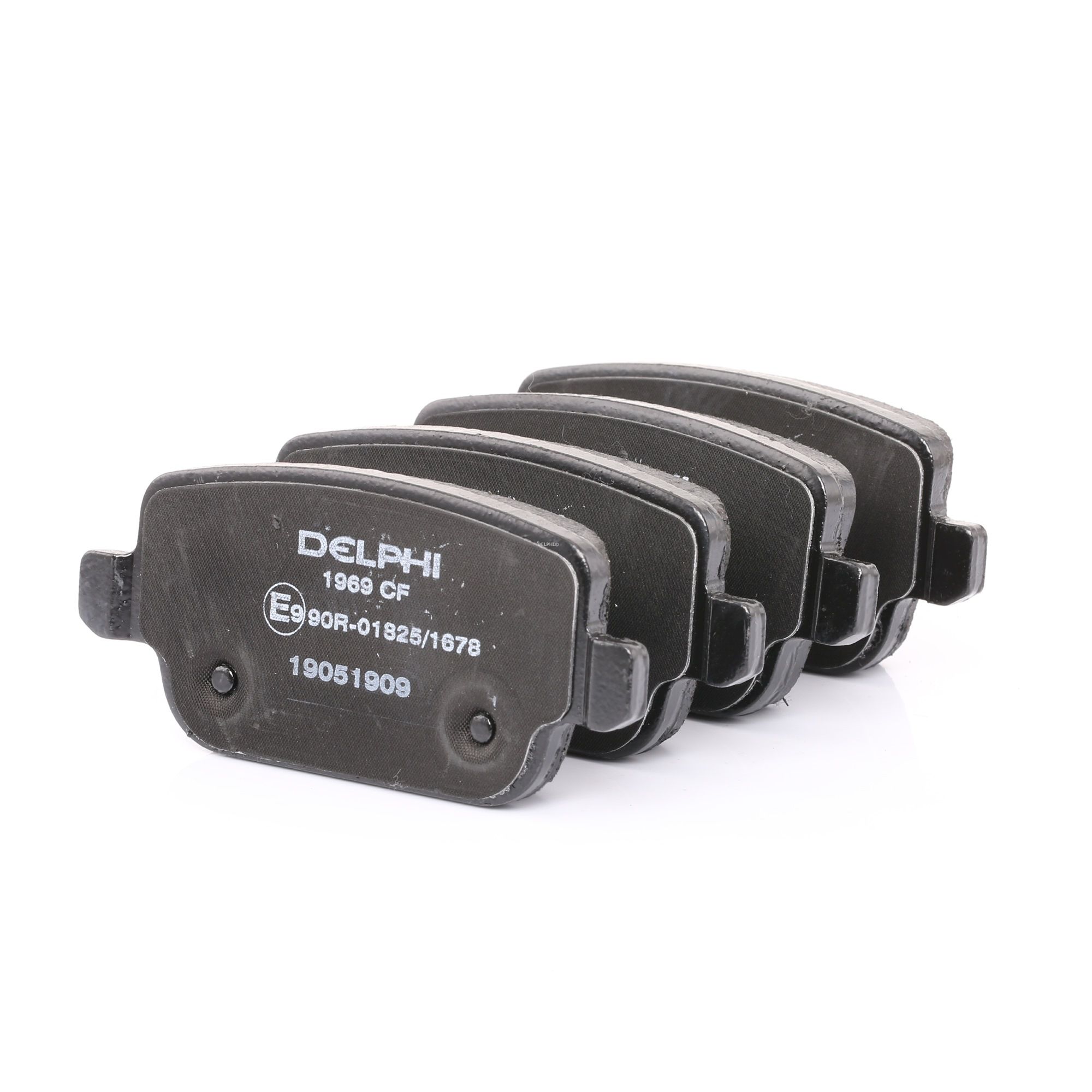 DELPHI Bremsbelagsatz FORD,VOLVO,LAND ROVER LP1969 6G912M008GF,1917249,6G912M008GA ME6G9J2M008GC,LR003657,30794553,1566234,1585939,LR003655 Image