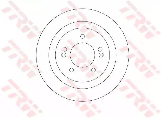 TRW Bremsscheibe HYUNDAI DF6367 584113Z100 Bremsscheiben,Scheibenbremsen Image