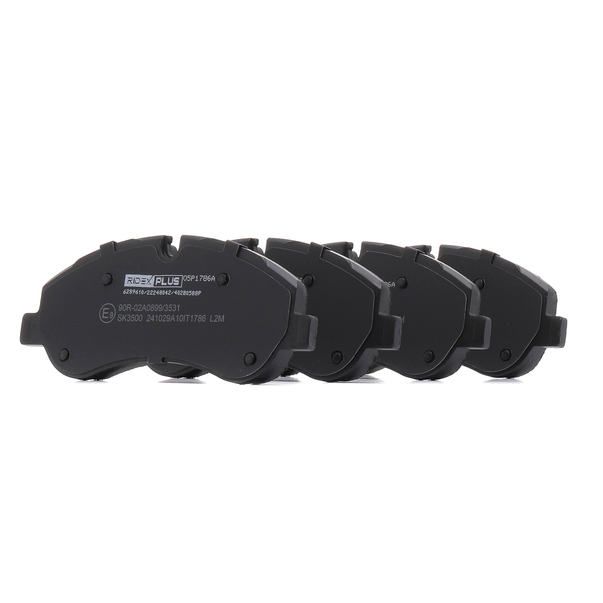 RIDEX PLUS Bremsbelagsatz FORD 402B0588P 1763915,1842632,1916326 2162266,2361234,BK212K021AA,JK212K021GA,2221820,BK212K021AB,BK212K021AC,KTJK212K021GA Image