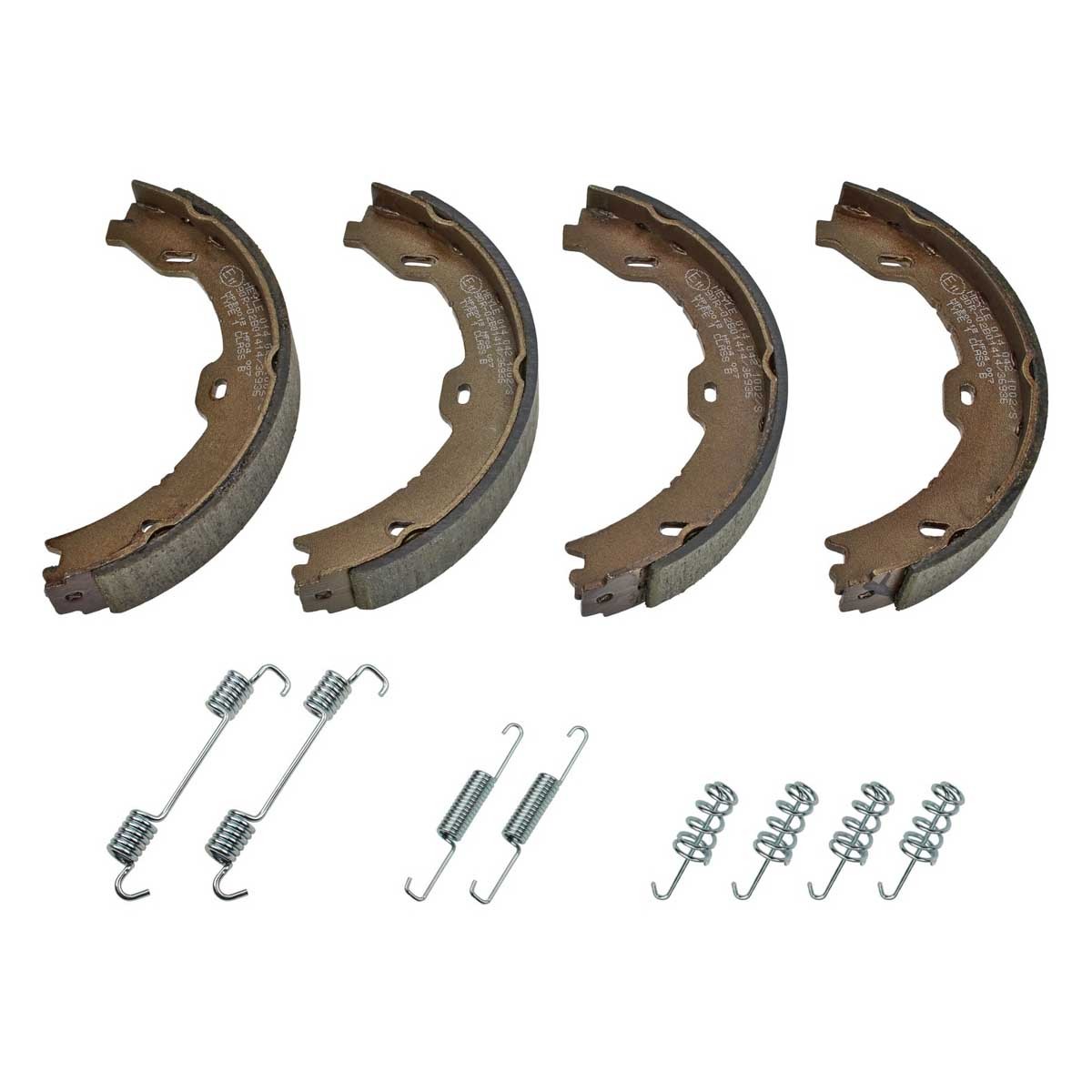 MEYLE Handbremsbeläge MERCEDES-BENZ 014 042 1002/S A2304200320,2304200320 Handbremsbacken,Bremsbackensatz, Feststellbremse Image