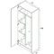 armadio guardaroba multiuso 2 ante Charleston, Porta scope mobile, Scarpiera con ripiani, Guardaroba porta scarpe, cm73x37h180 c
