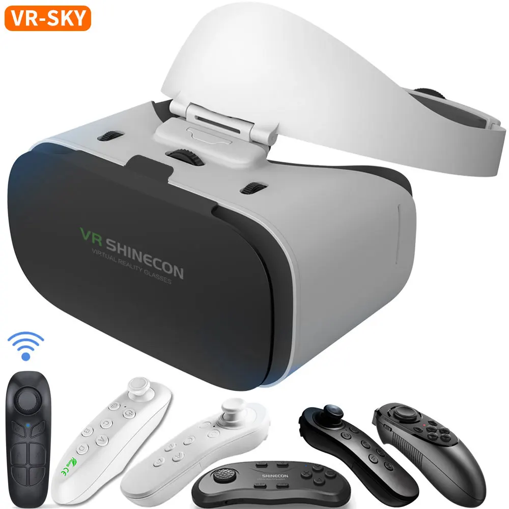 Occhiali VR 3D per realtà virtuale Occhiali Shinecon G19 VR Cuffie in cartone Google Occhiali virtuali per smartphone ios Android