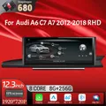 12.3 pollici Guida a destra Android 13 Autoradio per Audi A6 C7 A7 2012-2018 Wireless BT Carplay Qualcomm Snapdragon 680 Schermo