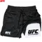 UFC Pantaloncini da corsa da uomo Abbigliamento sportivo 2 in 1 Doppio ponte Abbigliamento sportivo da palestra ad asciugatura rapida Allenamento fitness Pantaloni caldi Pantaloncini da allenamento