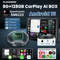 PLAYAIBOX Android 15 CarPlay AI Box Wireless Android Auto Carplay Smart TV Box Accessori auto per Benz Audi Kia Hyundai Toyota