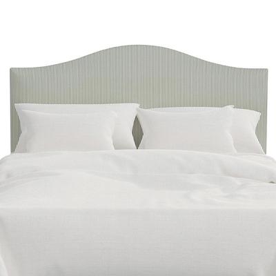 Vanessa Headboard - Arched, Arched/Pinstripe Sage, Queen - Grandin Road