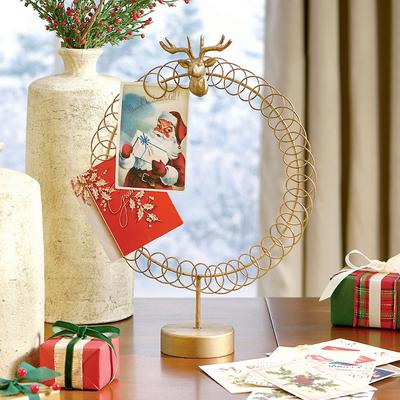 Christmas Gold Card Holder - Grandin Road