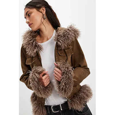 We The Free Club Classics Jacket at Free People in Brown, Size: XL