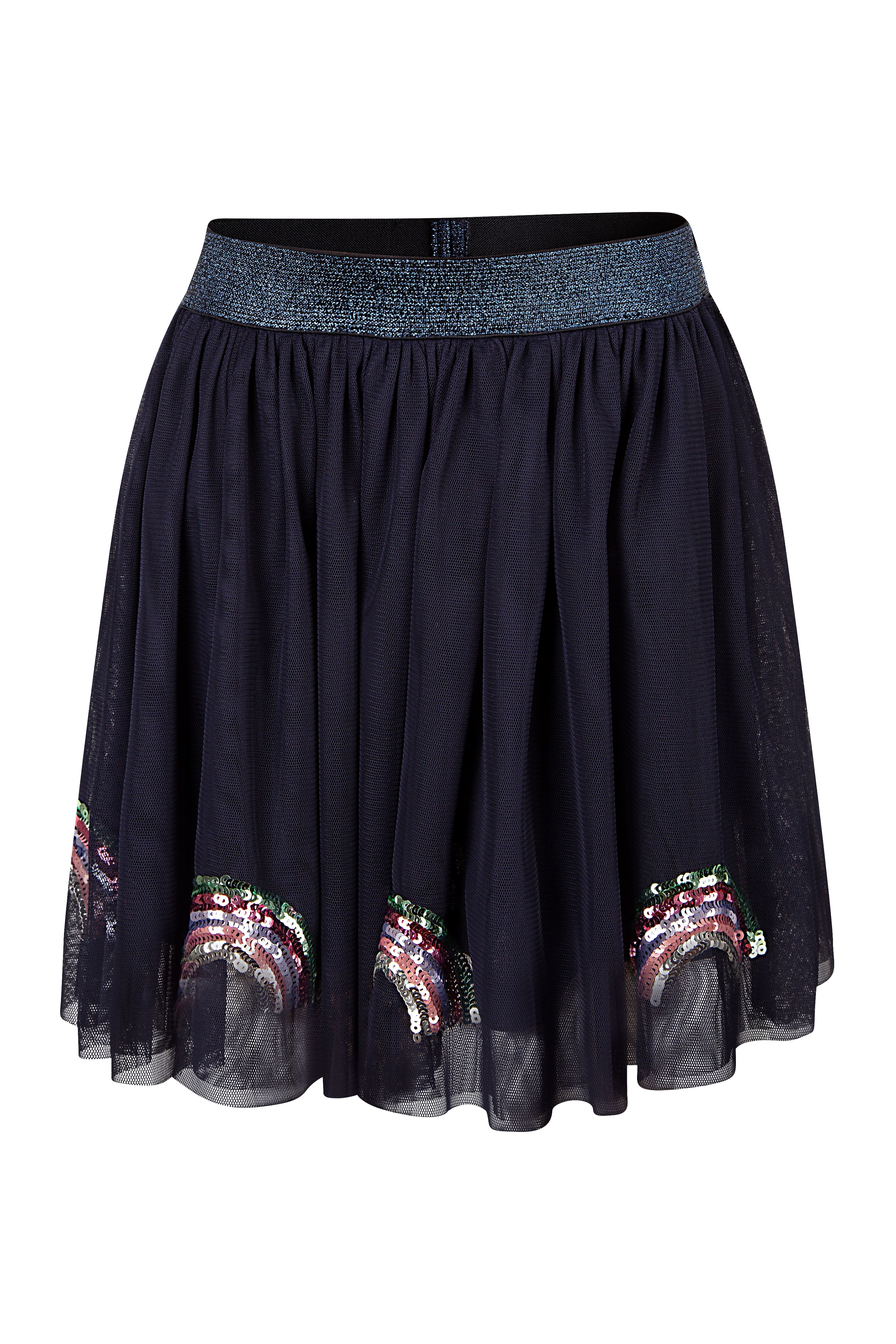 Tüllrock HAPPY GIRLS, Mädchen, Gr. 122, blau (navy), Tüll, Obermaterial: 100% Polyester. Futter: 100% Polyester, gemustert, regular fit kurz, Röcke Image