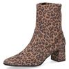Stiefelette CAPRICE, Damen, Gr. 37, leomuster, Textil, animal-print, elegant, Schuhe, Abendschuh, Businesschuh mit praktischem Reißverschluss