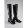 Stiefel ANISTON SHOES, Damen, Gr. 36, Normalschaft, schwarz, Lederimitat, elegant, Schuhe, Stretchstiefel mit Innen-Reißverschluss - NEUE KOLLEKTION