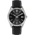 Quarzuhr JACQUES LEMANS "Derby", schwarz, Armbanduhren, Damen, Armbanduhr, Herrenuhr, Damenuhr, Lederarmband, Datum