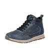 Sneakerboots RIEKER, Herren, Gr. 48, blau (dunkelblau), Veloursleder, Glattleder, casual, Schuhe, Schnürboots, High Top Sneaker, Schnürschuh mit Innenreißverschluss