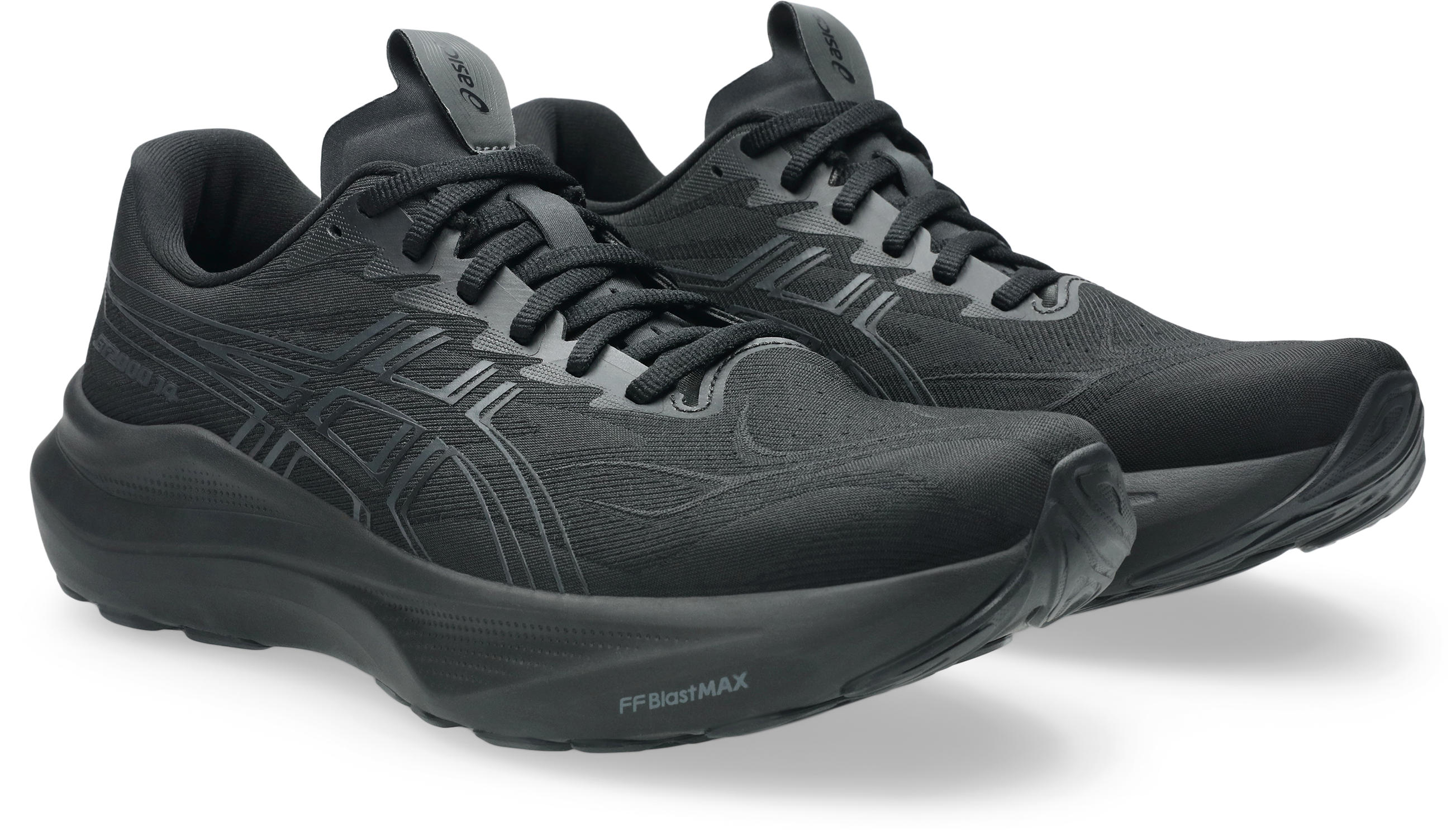 Laufschuh ASICS "GT-2000 14", Herren, Gr. 48, schwarz, graphite grau, Textil, Schuhe Laufschuh, für mehr Stabilität