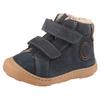 Lauflernschuh PEPINO BY RICOSTA "Gedo WMS: normal", Kinder, Gr. 24, blau (navy), Leder, casual, Schuhe, Barfußschuh mit hochgezogener Zehenkappe, Größenschablone zum Download